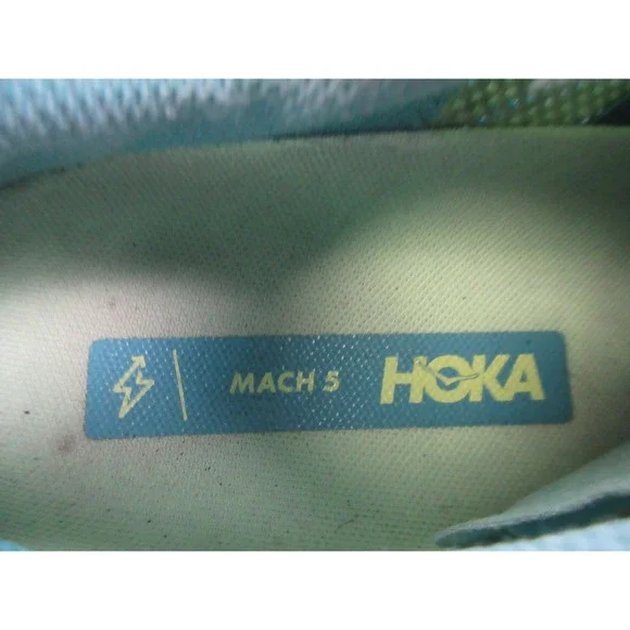 Hoka Mach 5 Shoes‎ Mens Size 12D Blue Green Running Sneaker Trainers Lightweight